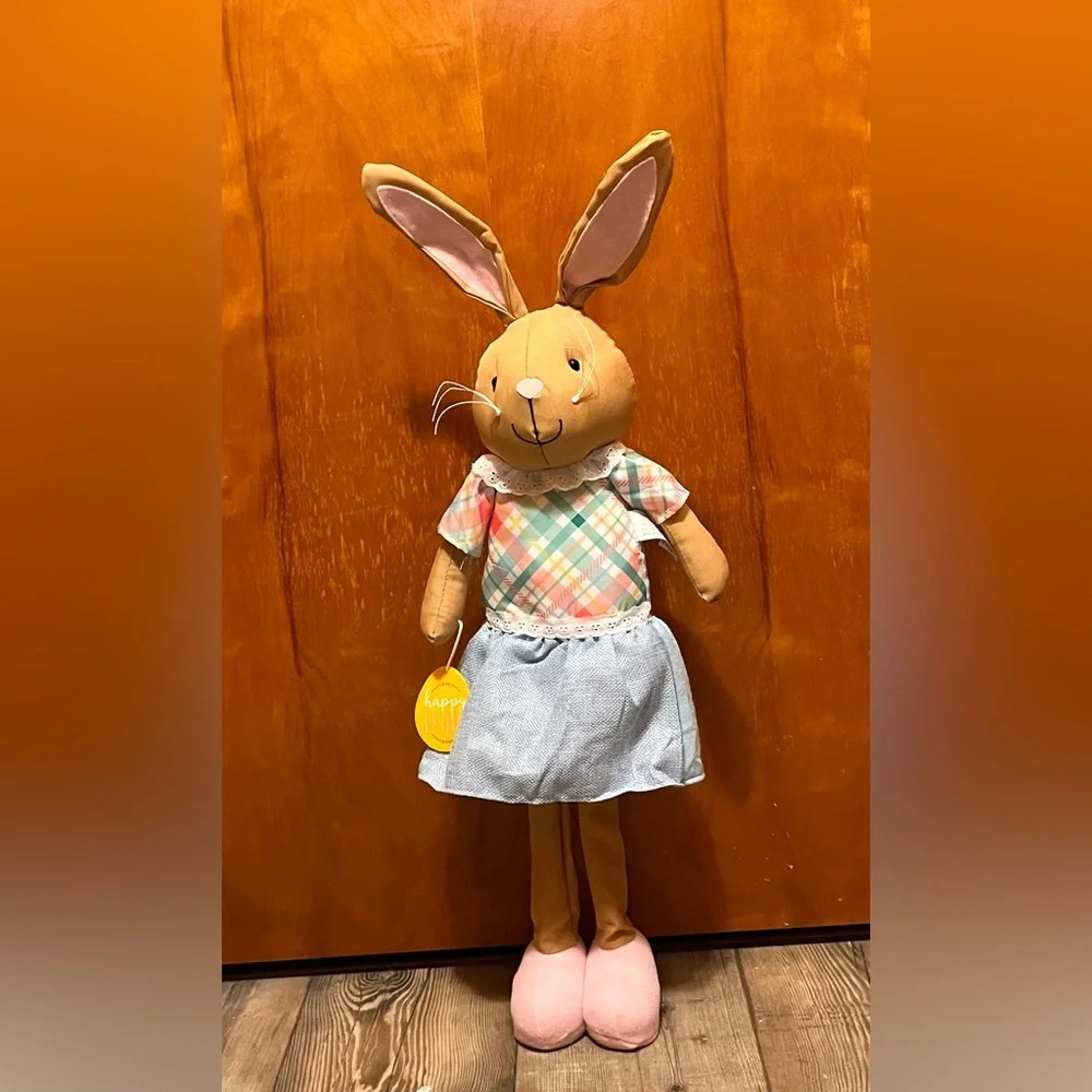 Plaid Dress Easter Bunny Decor - Picture 4 of 4